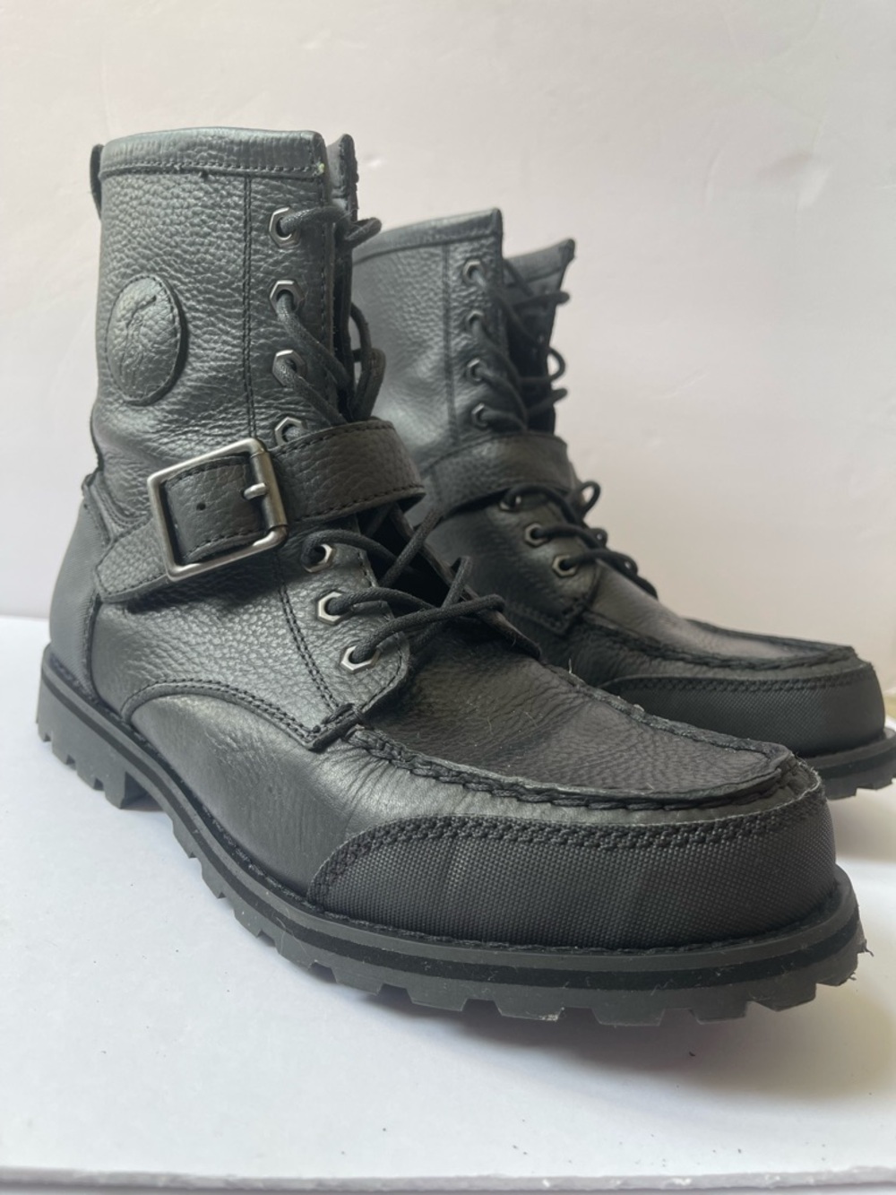Polo by Ralph Lauren Weybrook Leather Buckle Ranger Boots